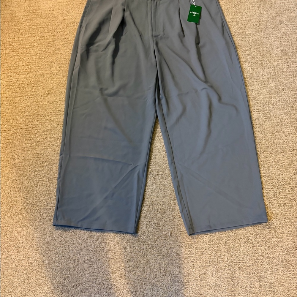 HALARA Women's Wide Leg Gray Pants